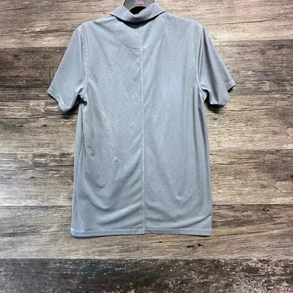Nike Mens Dri Fit Gray Polo Shirt - Picture 2 of 5